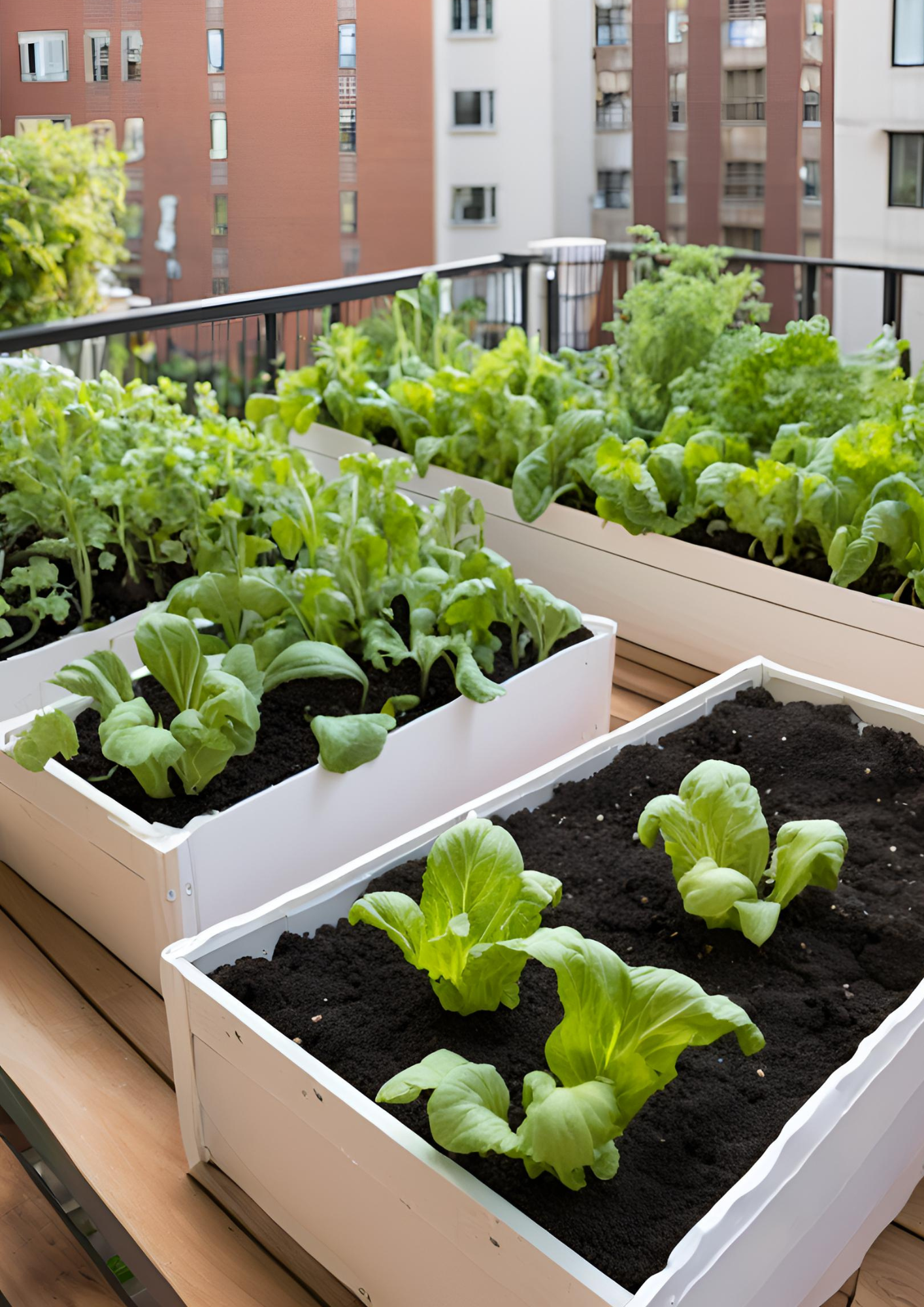 Potager surélevé balcon