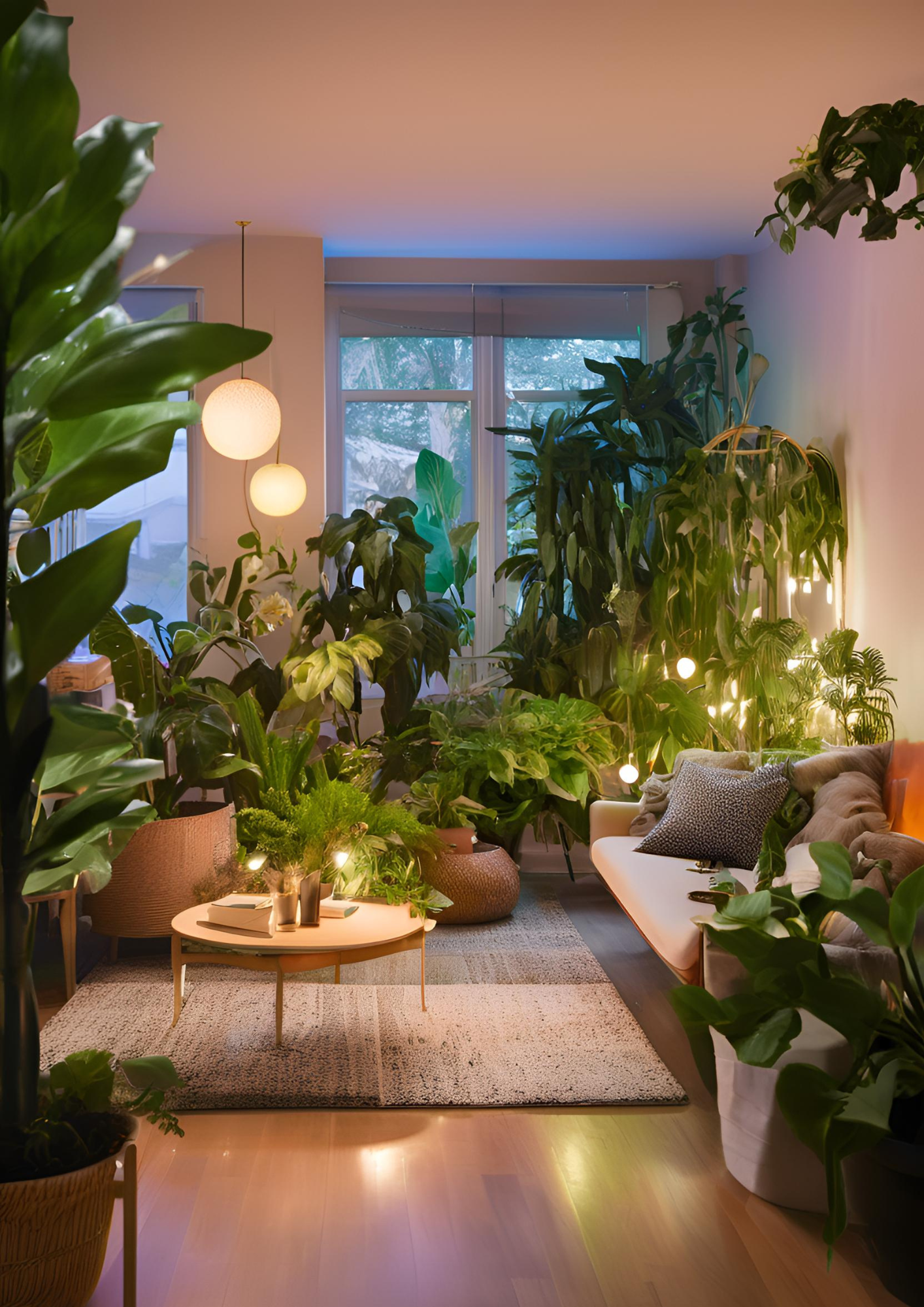 Jardin Urbain éclairage intérieur